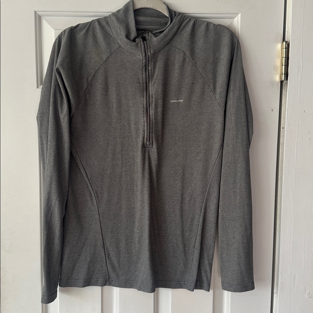 Patagonia Charcoal Quarter-Zip Pullover